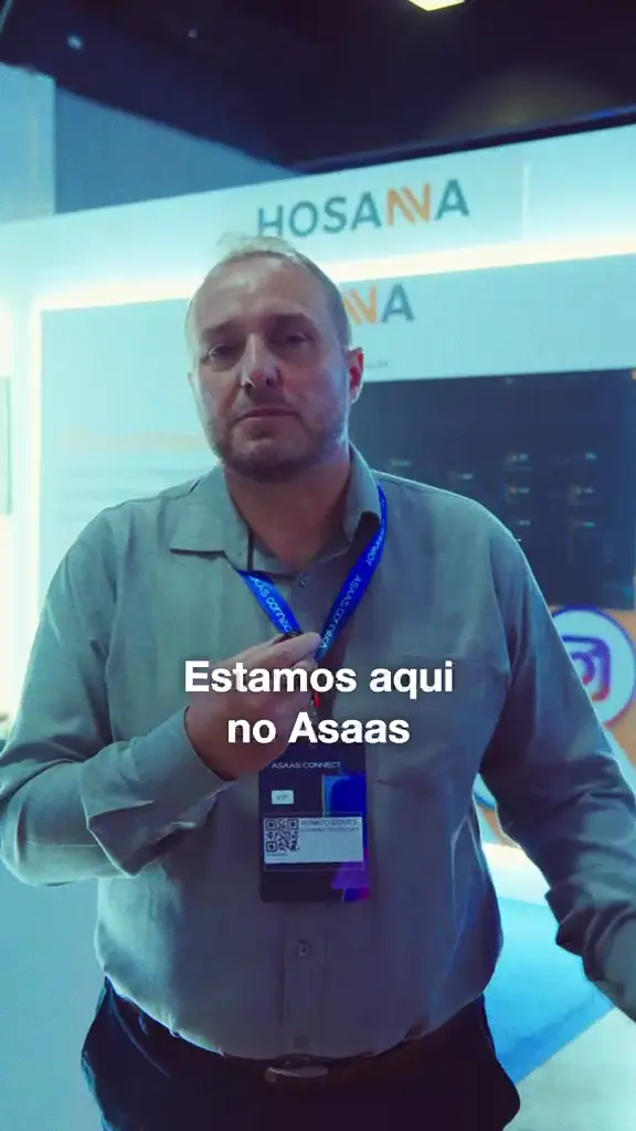 Vídeo: integrante da Hosanna apresenta o estande no Asaas Connect